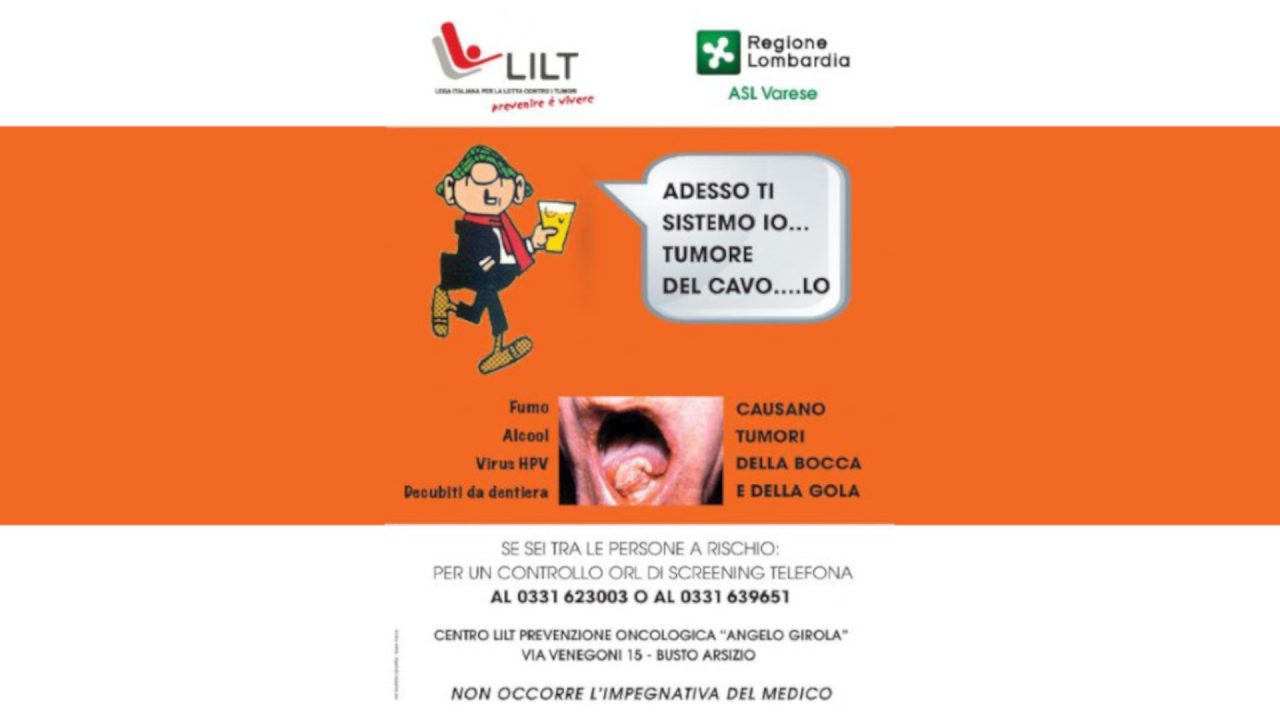 Centro LILT prevenzione oncologica per un controllo ORL DI SCREENING