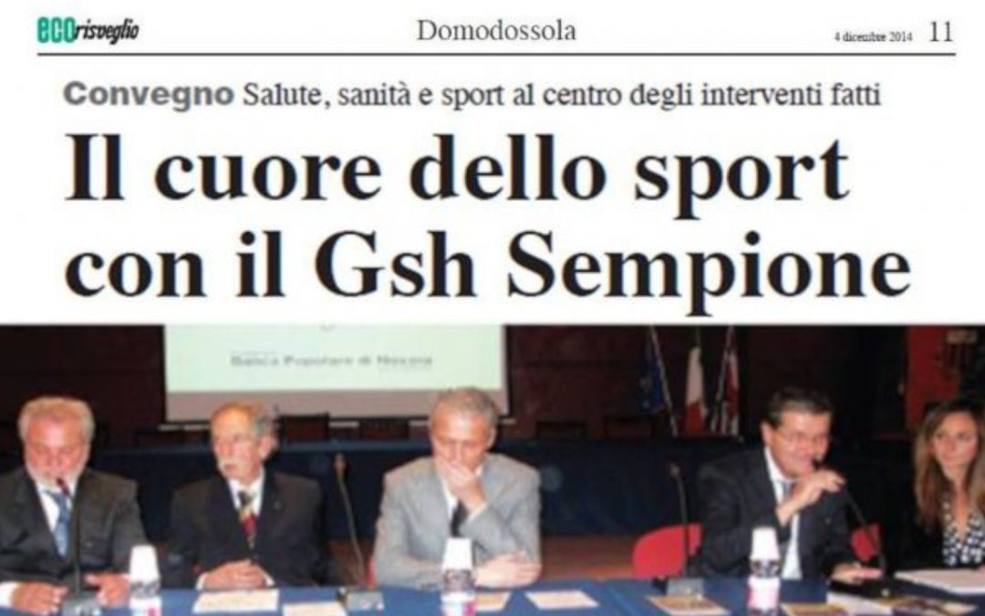 Convegno Salute sanità e sport Il cuore dello sport con il Gsh Sempione
