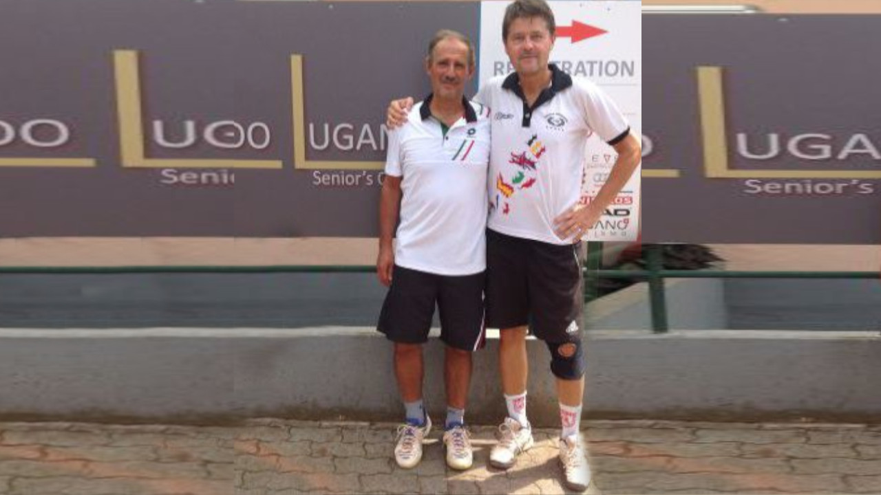 Tennisti medico del Varese trionfa in tandem con Riboni tra gli Over 55